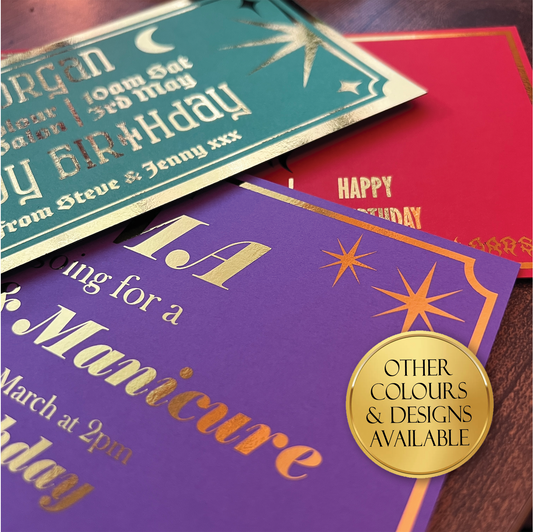 Personalised Foil Gift Vouchers - Celestial