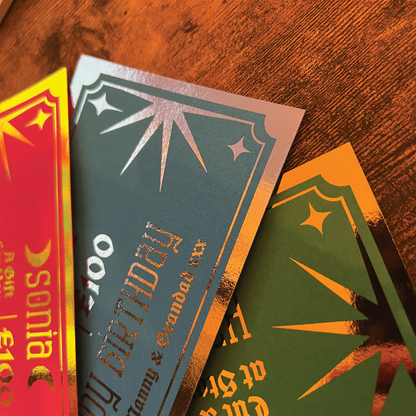 Personalised Foil Gift Vouchers - Celestial