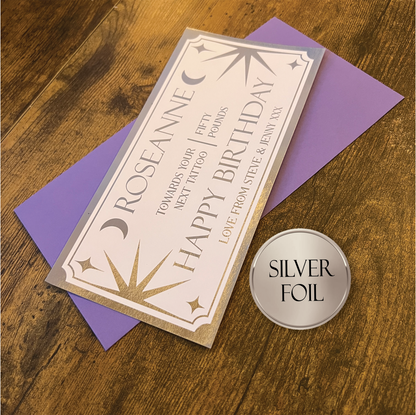 Personalised Foil Gift Vouchers - Celestial