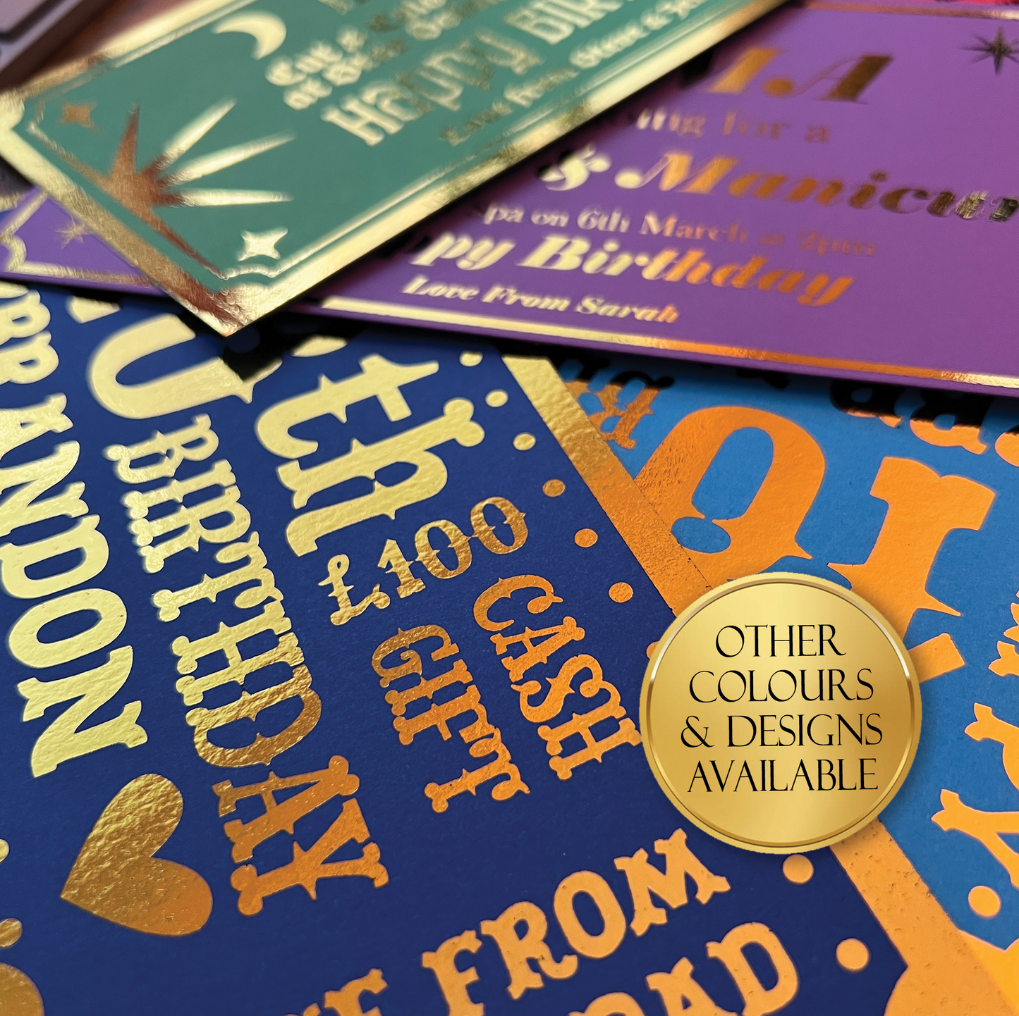 Personalised Foil Gift Vouchers - Celestial