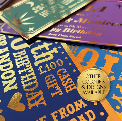 Personalised Foil Gift Vouchers - Celestial