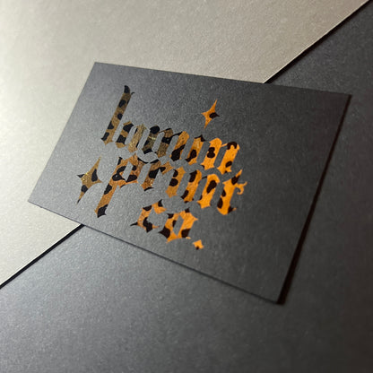 Single Sided Matte Foil Business Cards