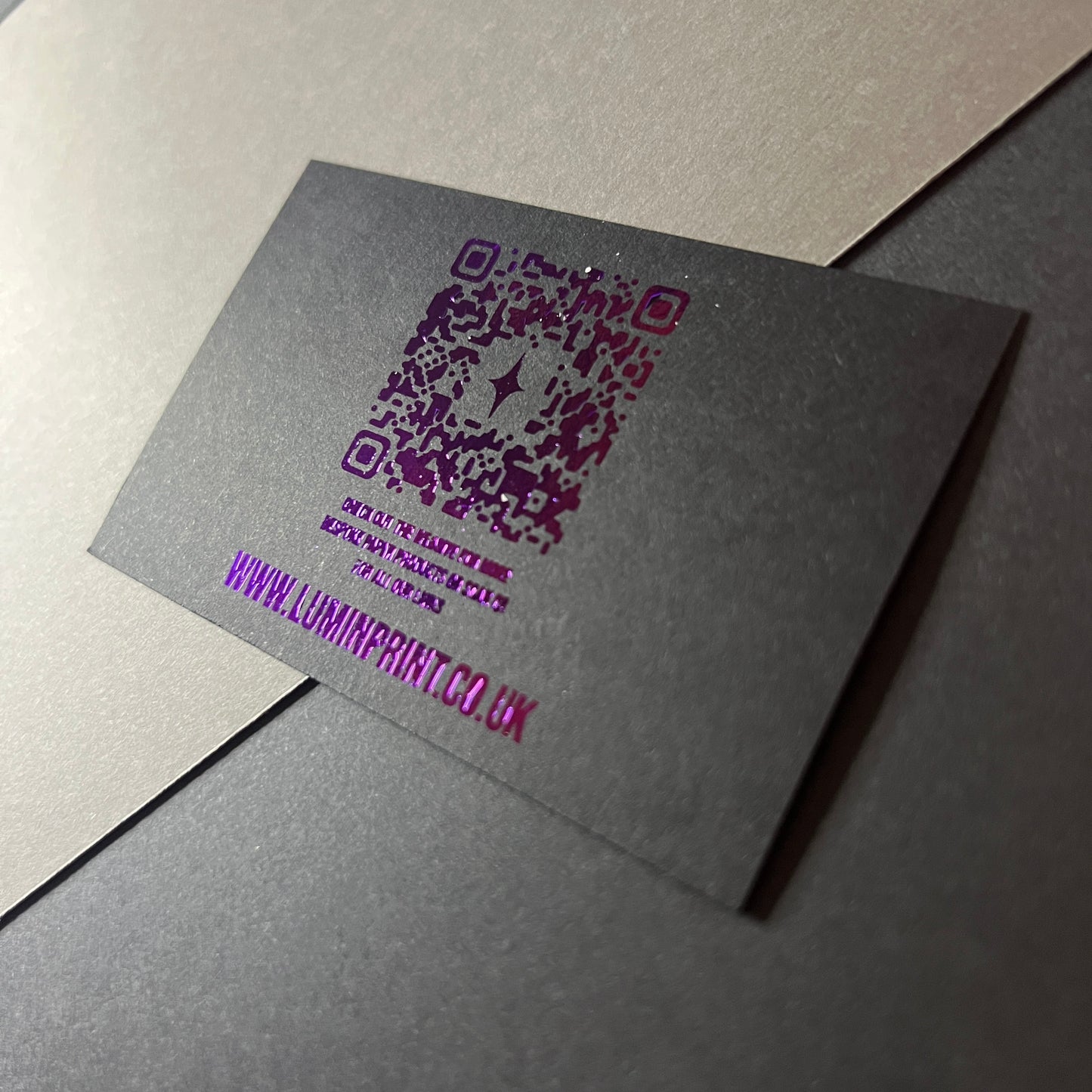 Single Sided Matte Foil Business Cards