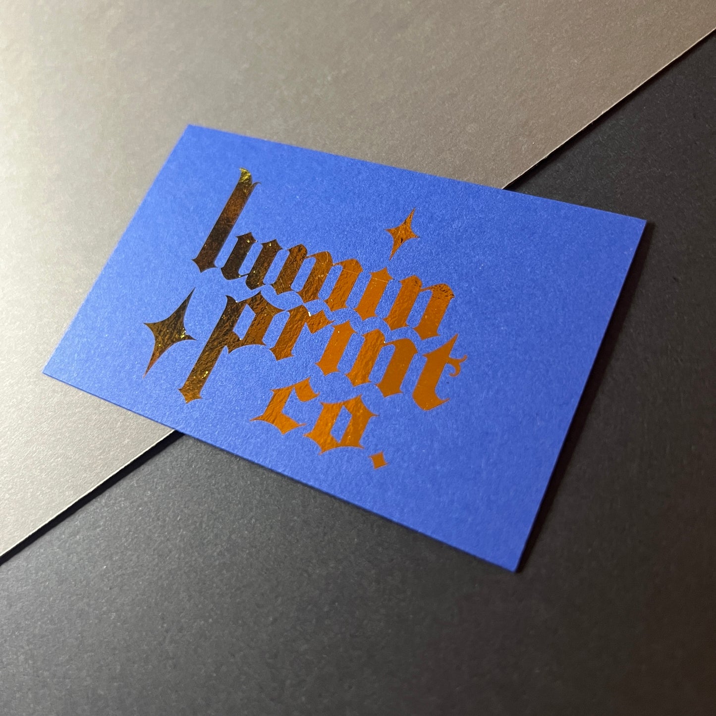 Single Sided Matte Foil Business Cards