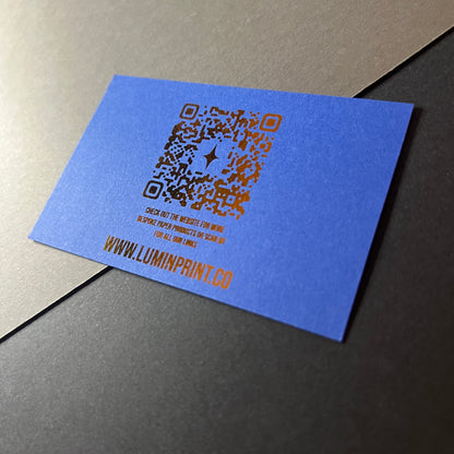 Single Sided Matte Foil Business Cards