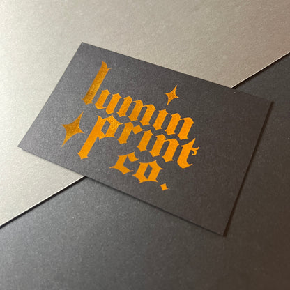 Single Sided Matte Foil Business Cards