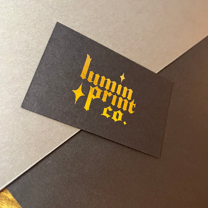 Single Sided Matte Foil Business Cards