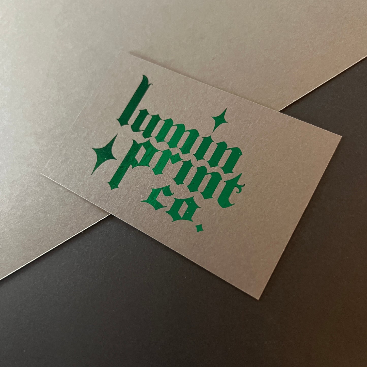 Single Sided Matte Foil Business Cards