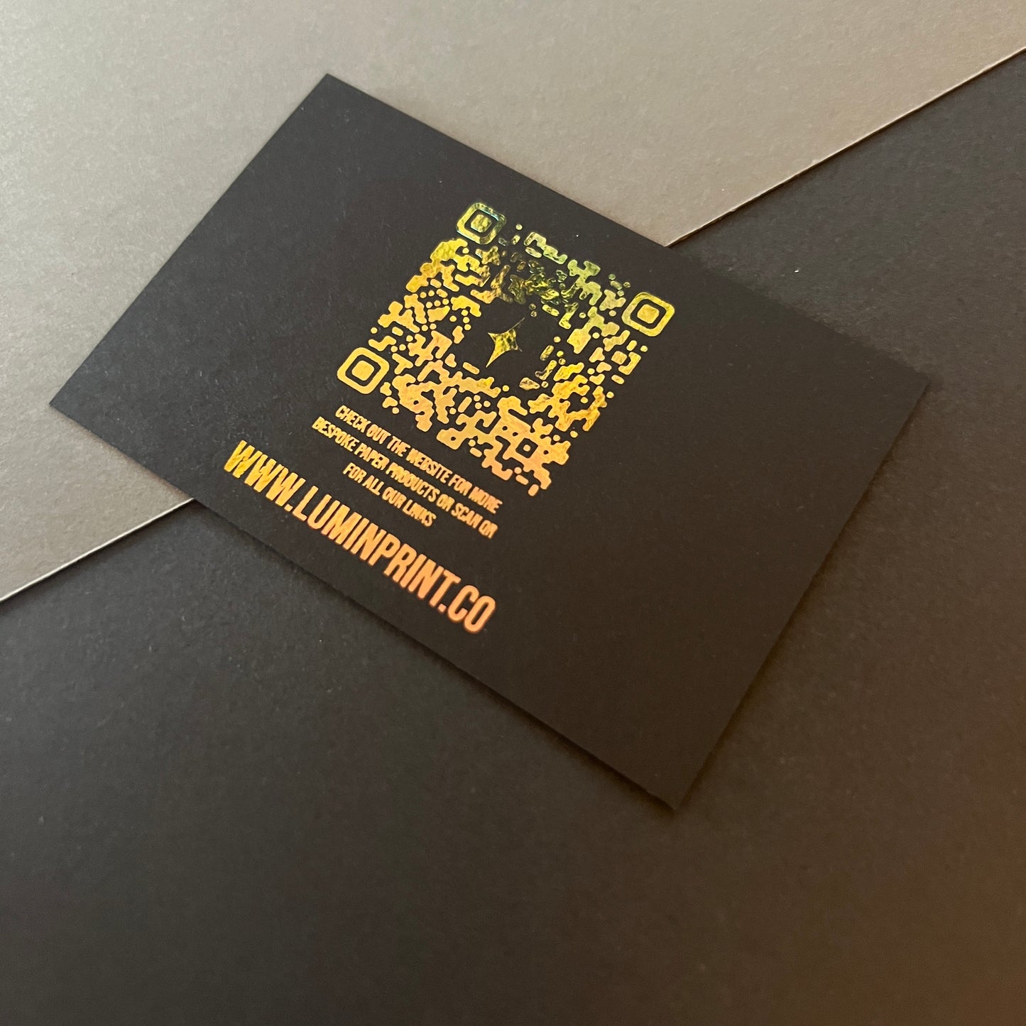 Single Sided Matte Foil Business Cards