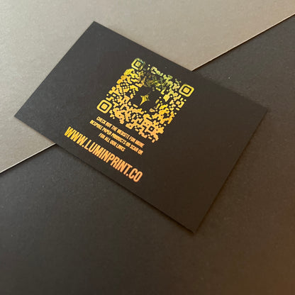 Single Sided Matte Foil Business Cards