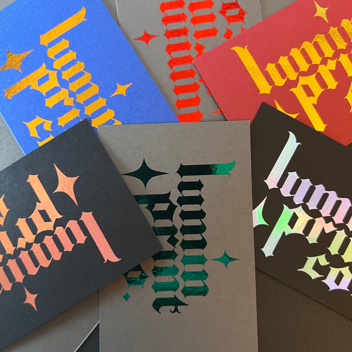 Single Sided Matte Foil Business Cards