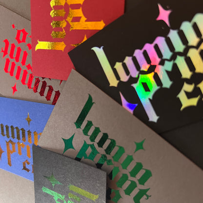 Single Sided Matte Foil Business Cards