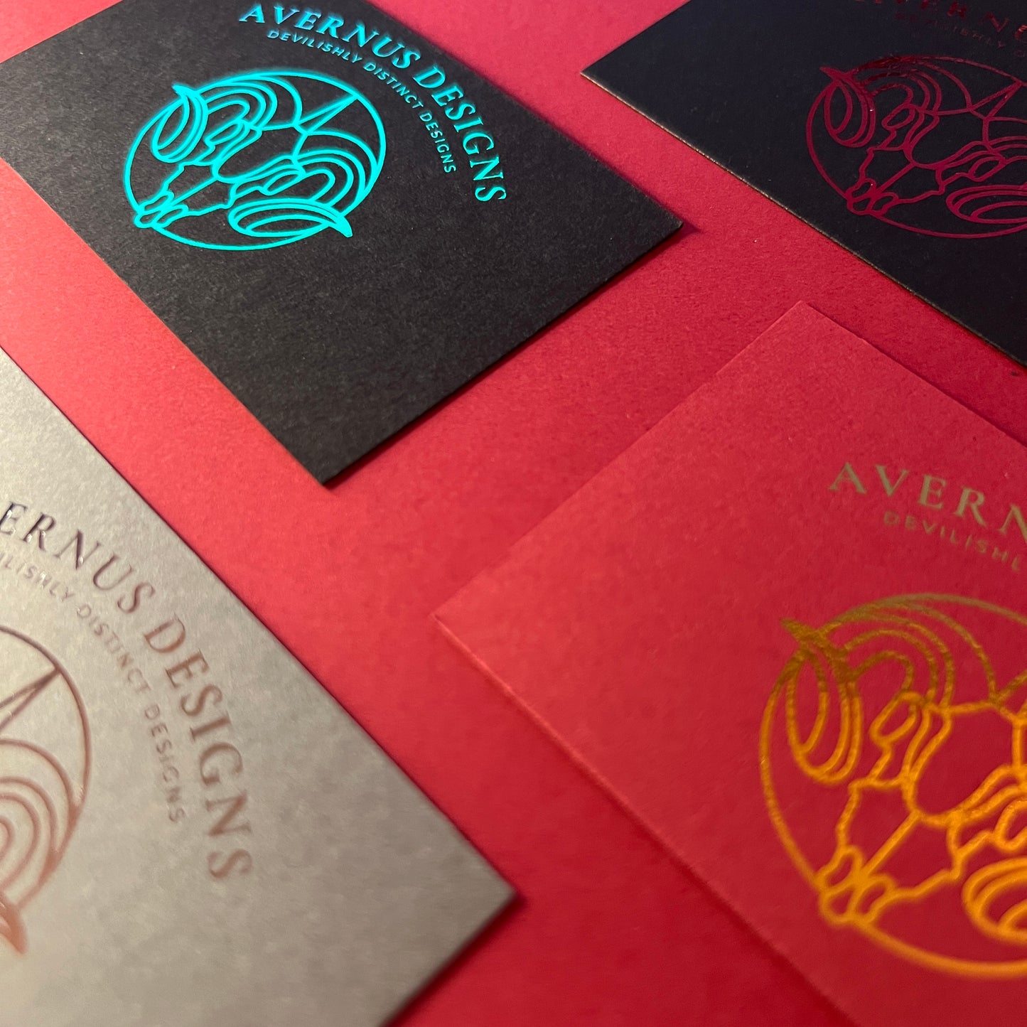 Double Sided Matte Foil Business Cards