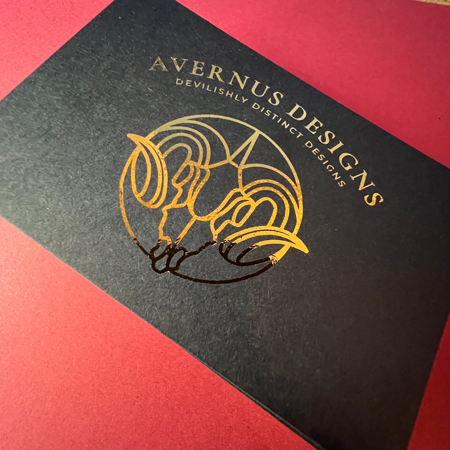 Single Sided Matte Foil Business Cards