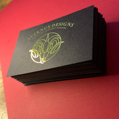 Double Sided Matte Foil Business Cards