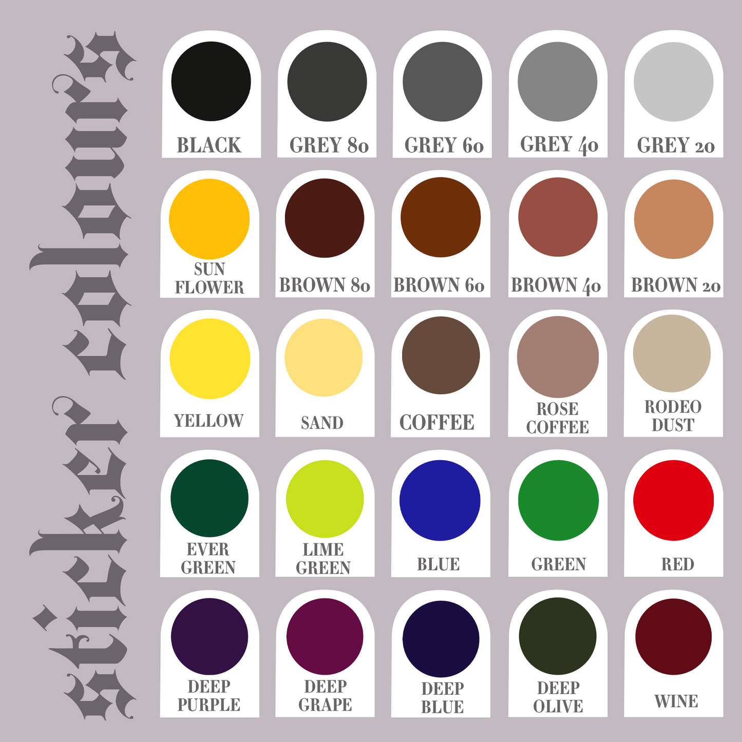 Foiled Logo Stickers with Solid Colour Background